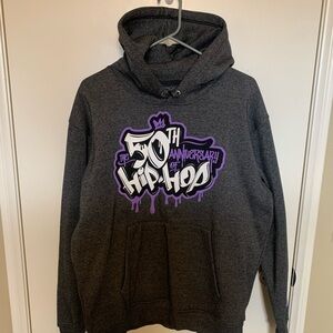 Hip Hop 50th Anniversary Men Gray Hoodie Large. Great Condition.
